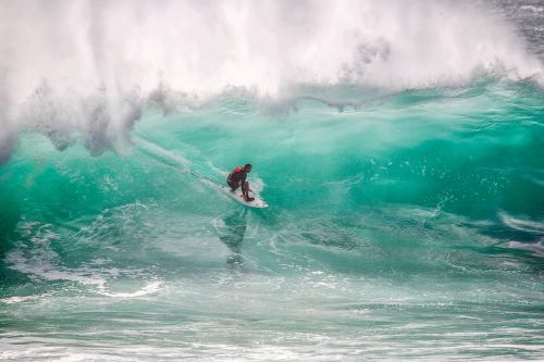 Surfer, Didelės Bangos, Krizė, Ombak Tujuh Coast, Indijos Vandenynas, Java Sala, Indonezija