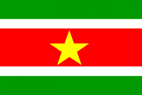 Suriname, Vėliava, Šalis, Tauta, Pietų Amerika, Nacionalinis, Nemokama Vektorinė Grafika