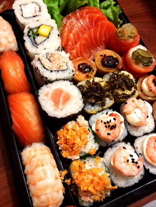 Sushi, Sashimi, Maistas, Rytietiškas, Kartu, Barca, Japanese