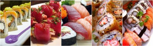 Sushi, Koliažas, Maistas, Jūros Gėrybės, Maisto Koliažas, Vakarienė, Restoranas