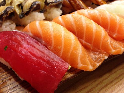 Sushi, Japanese, Lašiša, Laikas, Žuvis, Maistas, Skanus, Tunų