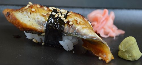 Sushi, Ungurys, Japonų Maistas, Ryžiai, Wasabi, Imbieras, Japonų Virtuvė, Žuvis, Maistas, Japanese, Tradicinis