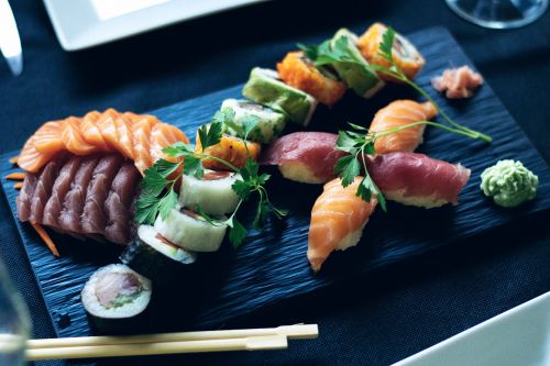 Sushi, Lašiša, Japanese, Japonų Virtuvė, Galia, Žuvis, Soja, Japonų Maistas