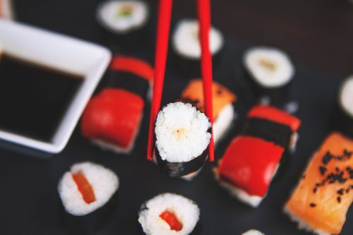 Sushi, Vakarienė, Maistas, Lazdelės, Japanese, Restoranas, Žaliavinis, Skanus, Valgymas