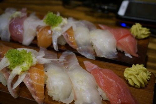 Sushi, Sashimi, Asorti Suši, Wasabi, Bobas