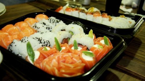 Sushi, Maistas, Žuvis, Ryžiai, Skanus