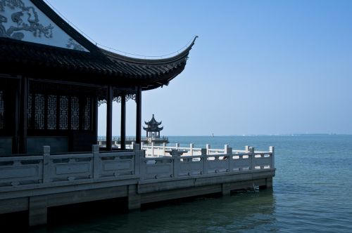 Suzhou, Pradėti Sodą, Prieplauka, Kinų Senovės Architektūra, Karnizo Skliausteliuose