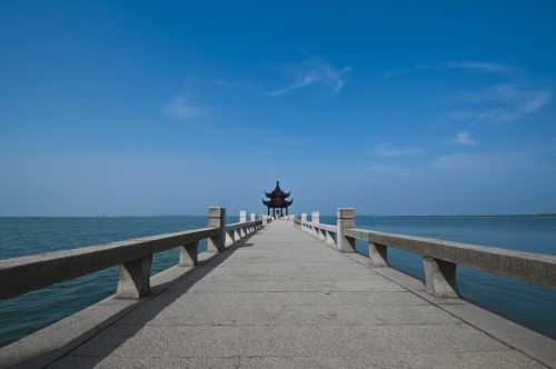 Suzhou, Pradėti Sodą, Prieplauka, Akmens Krantinė, Kinų Senovės Architektūra, Karnizo Skliausteliuose, Dangus, Taihu Ežeras