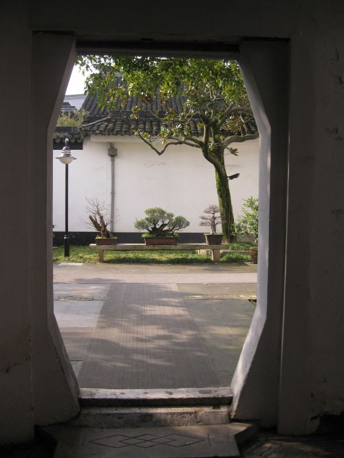 Suzhou,  Raižyti Pastatai,  Durys,  Slenkstis