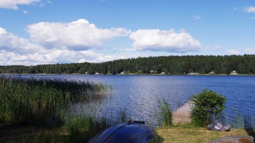 Švedija, Vanduo, Värmland, Idilija, Ežeras, Gamta, Miškas, Bankas, Internetas