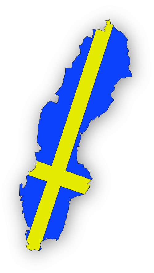 Švedija, Žemėlapis, Geografija, Švedijos, Nemokama Vektorinė Grafika