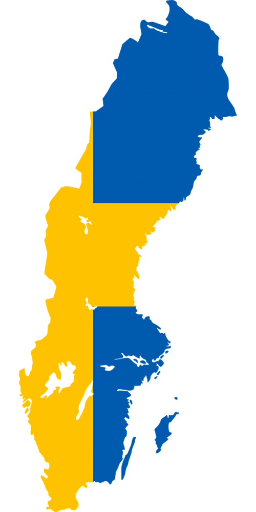 Švedija,  Vėliava,  Žemėlapis,  Šalis,  Europa,  Nemokama Vektorinė Grafika