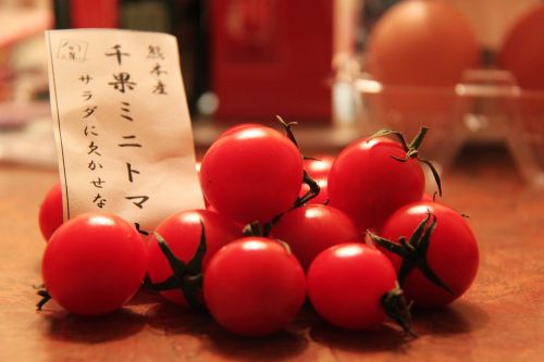 Saldus, Raudona, Vaisiai, Pomidoras, Pomidorai, Maži Pomidorai, Osaka, Japonija