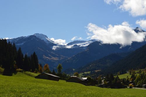 Swiss Alps, Lauenen, Berno Alpės, Kalnų Peizažas