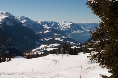 Šveicarija, Kalnai, Slidinėjimas, Sniegas, Žiema, Kalvos, Canton Of Schwyz, Panorama