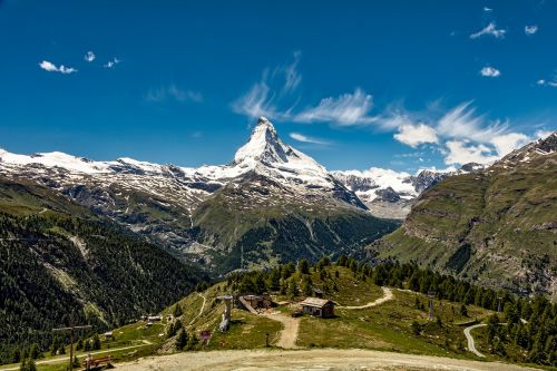 Šveicarija, Matterhorn, Zermatt, Kalnas, Kraštovaizdis, Alpės, Piko