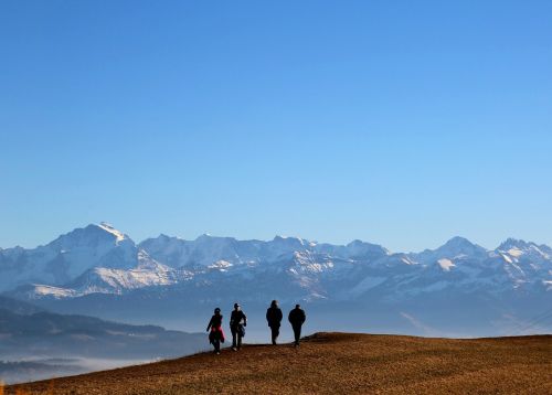 Šveicarija, Belpberg, Gamta, Kalnai, Kraštovaizdis, Dangus, Alpių, Kalnų Viršūnės