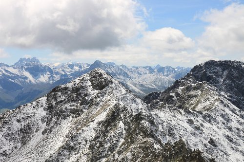 Šveicarija,  Davos,  Kalnų,  Kalnai,  Sniegas,  Pobūdį,  Alpine,  Panorama