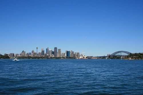 Sidnėjus, Panorama, Miestas, Uostas, Jūra, Dangoraižis, Turizmas, Vanduo, Uostas, Tiltas, Vasara, Nsw, Miesto, Lauke