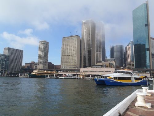 Sidnėjus, Australia, Miestai, Sidnėjaus Uostas, Sydney Skyline, Dangoraižiai