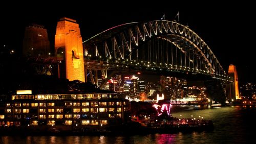 Sidnėjaus Uosto Tiltas, Sidnėjus, Australia, Orientyras, Architektūra, Turizmas, Šventė, Piktograma