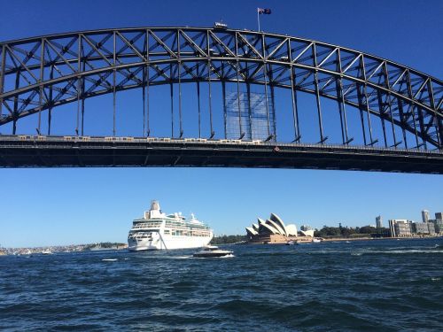 Sidnėjaus Uosto Tiltas, Sidnėjus, Tiltas, Opera Ho, Uostas, Australia, Miestas, Orientyras, Uostas, Vanduo, Miesto Panorama, Sydney Skyline, Opera, Piktograma, Sidnėjaus Operos Rūmai, Vaizdingas