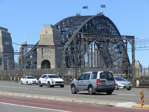 Sidnėjaus & Nbsp,  Uostas & Nbsp,  Tiltas,  Tiltas,  Automobiliai,  Sidnėjaus Uosto Tiltas