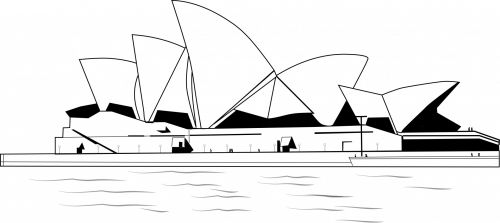 Sidnėjus,  Opera & Nbsp,  Namas,  Australia,  Vektorius,  Sidnėjaus Operos Rūmai