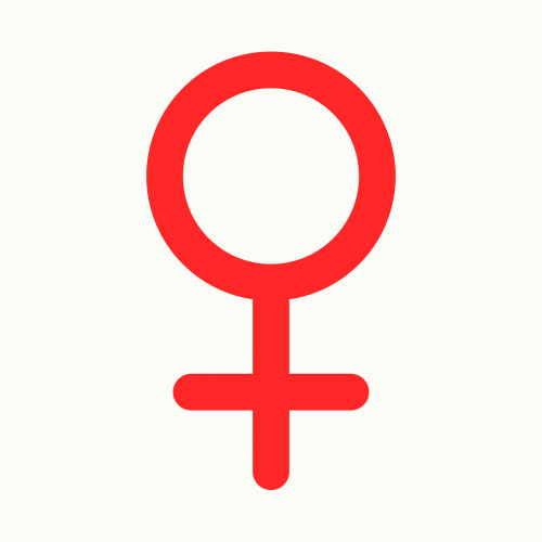 Simbolis, Piktograma, Moteris, Moteris, Moteriškas, Lytis, Nemokama Vektorinė Grafika