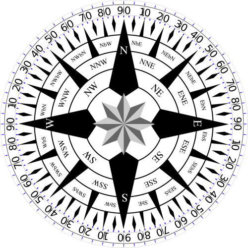 Simbolis, Vėjo Rožė, Nautica, Nemokama Vektorinė Grafika