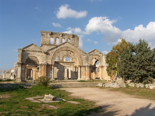 Sirija, Simionkloster, Buvęs Namas, Simeono Stilitai, Šventųjų Simeono Stilistų Bažnyčia, Aleppo, Byzantine, Bažnyčia
