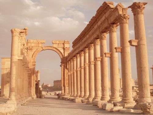 Palmija,  Sirija,  Dykuma,  Kolonada,  Senovės,  Architektūra,  Sirija,  Palmija