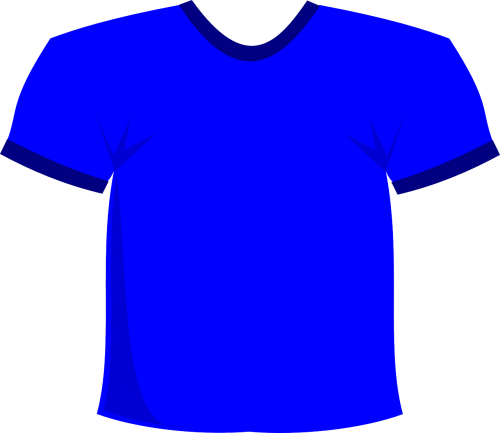 T-Shirt, Apranga, Džersis, Viršuje, Mėlynas, Marškinėliai, Nemokama Vektorinė Grafika