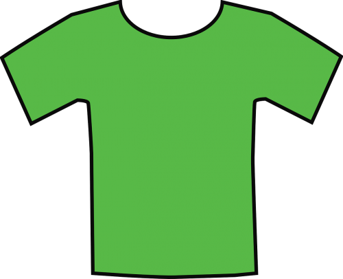 T-Shirt, Apranga, Mada, Marškinėliai, Žalias, Nemokama Vektorinė Grafika