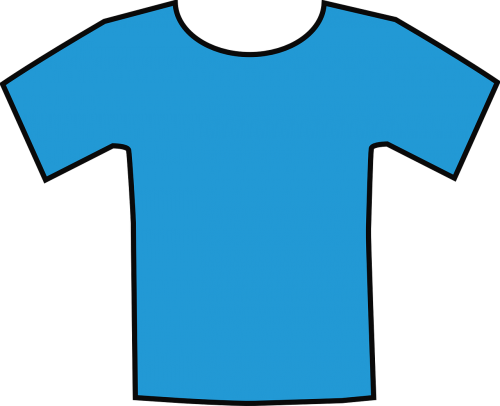 T-Shirt, Apranga, Mada, Marškinėliai, Mėlynas, Nemokama Vektorinė Grafika
