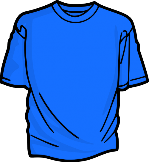 T-Shirt, Marškinėliai, Apranga, Azure, Mėlynas, Nemokama Vektorinė Grafika