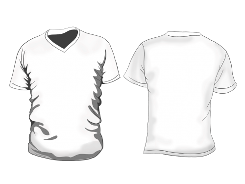 T-Shirt, Balta, Apranga, Marškinėliai