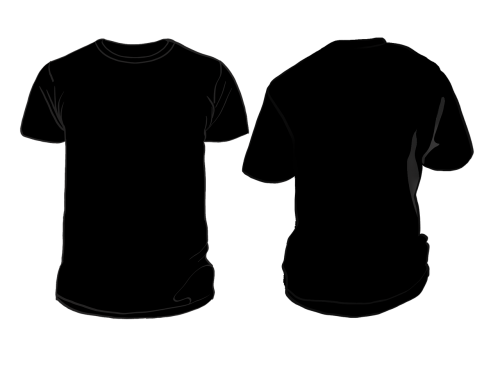 T-Shirt, Juoda, Apranga, Marškinėliai