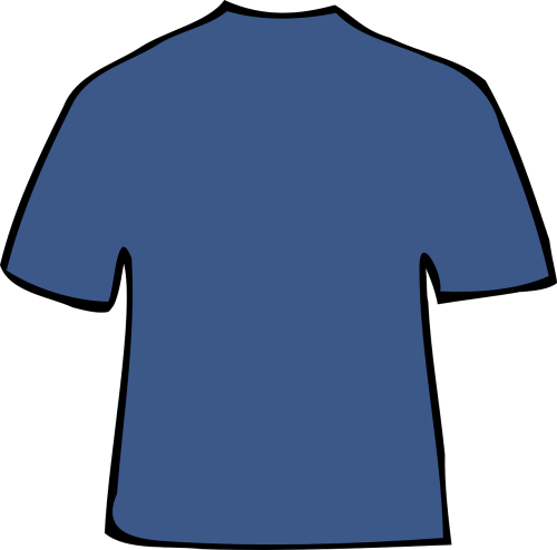 T-Shirt, Marškinėliai, Drabužiai, Apranga, Mėlynas, Nemokama Vektorinė Grafika