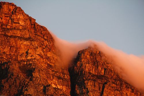 Stalo Kalnas, Cape Town, Pietų Afrika, Dangus, Ant Stalo Kalnų, Debesys