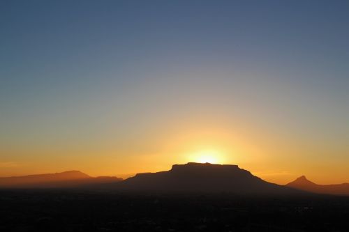 Stalo Kalnas, Saulėlydis, Kalnų, Cape Town, Atmosfera, Pietų Afrika