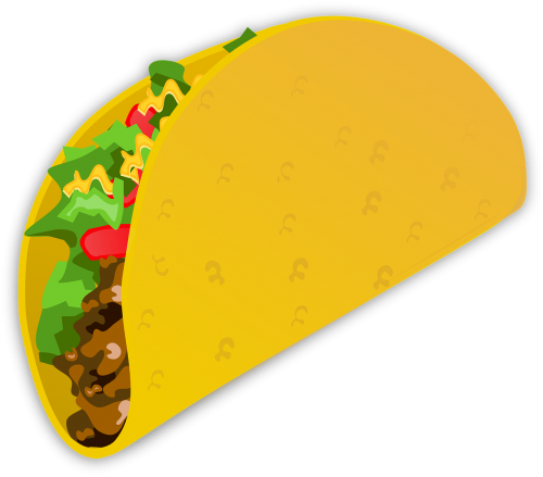 Taco, Apvynioti, Maistas, Meksikietis, Greitas Maistas, Sumuštinis, Nemokama Vektorinė Grafika