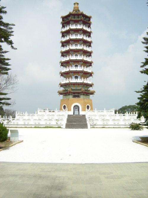 Taivanas, Pagoda, Asija, Šventykla, Budizmas, Architektūra, Kinija, Kelionė
