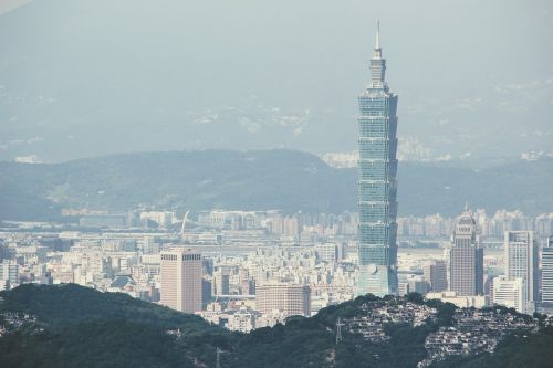 Taivanas, Taipei, 101, Taipei 101, Vaizdas, Miestas, Perspektyva