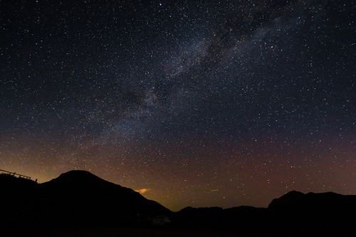 Taivano Hehuan Kalnas, Galaktika, Naktinis Vaizdas
