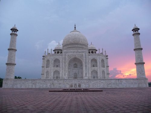 Taj Mahal, Indija, Saulėlydis