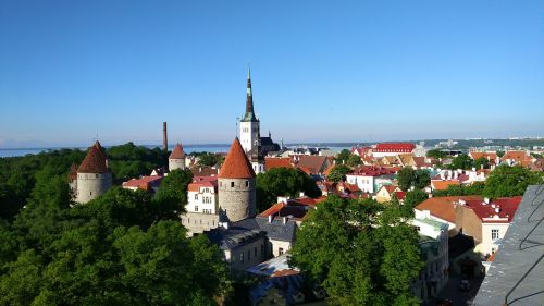 Tallinn, Estonia, Senamiestis, Bažnyčia, Viduramžiai, Baltijos Valstybės, Bokštas