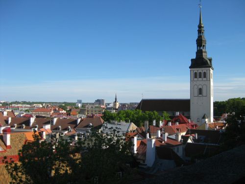 Tallinn, Estonia, Lubos, Kraštovaizdis, Dangus, Vasara