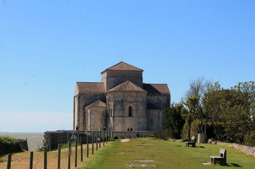 Talmont Gironde, Bažnyčia, France, Akmens Bažnyčia, Pierre, Akmeninė Siena, Sainte Radegonde