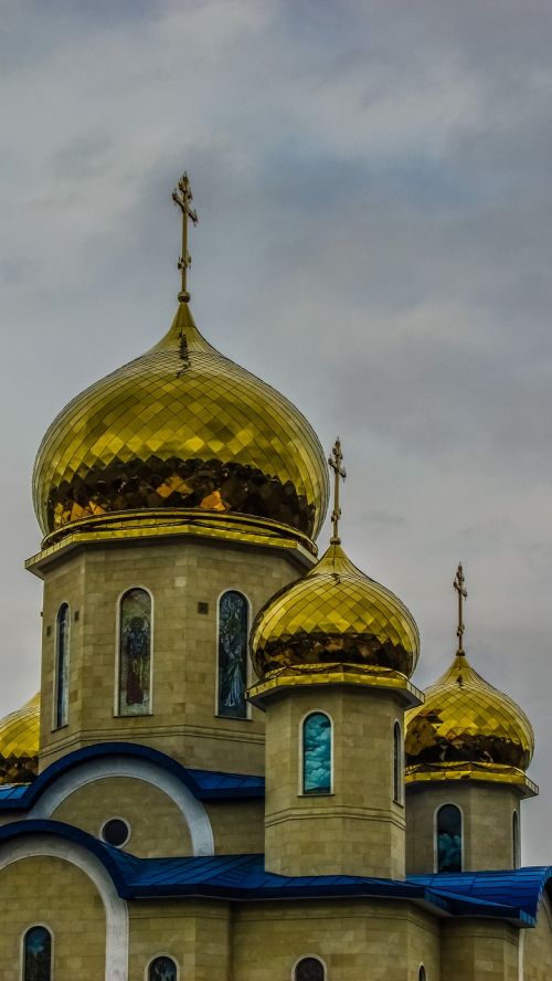 Tamassos Vyskupas, Rusų Bažnyčia, Kupolas, Auksinis, Architektūra, Religija, Ortodoksas, Episkopija, Kipras, Krikščionybė